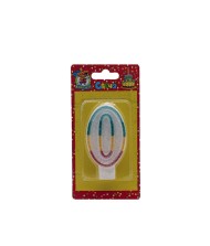 Свеча Цифра 0 Блёстки 1214