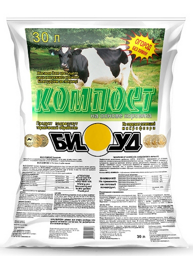 Удобрение Коровий компост 30лит (1уп/1шт) БИУД