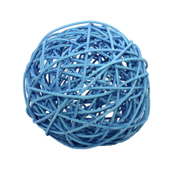 Шар из ротанга D-7см Разноцветные Цена за ШТУКУ