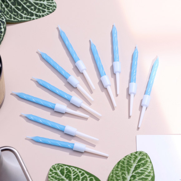 Свечи для торта С Днём Рождения Неоновые Синие 10шт 3119578 Свечи для торта С Днём Рождения Неоновые Синие 10шт 3119578