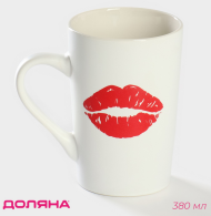 Кружка керамическая Поцелуй Доляна Арт-5278184 380мл
