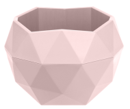 Горшок Топаз 0,45лит Бежево-Розовый Арт-9117 (с дренажной системой)