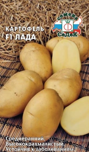 Картофель Лада F1 ЦВ/П (СЕДЕК) 0,02гр среднеранний белый Картофель Лада F1 ЦВ/П (СЕДЕК) 0,02гр среднеранний белый