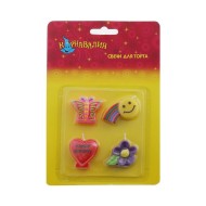 Свечи для торта на планшете 4шт 635704