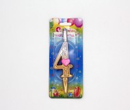 Свеча Цифра 4 С Сердечками 3098