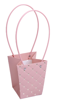 Сумочка для горшечных цветов 130*95*155мм Трапеция 3D Персик Арт-101203