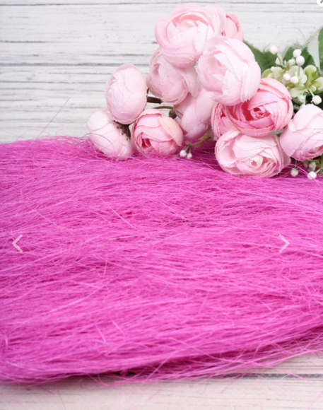 Наполнитель Сизаль 40гр для Подарков Брусничный