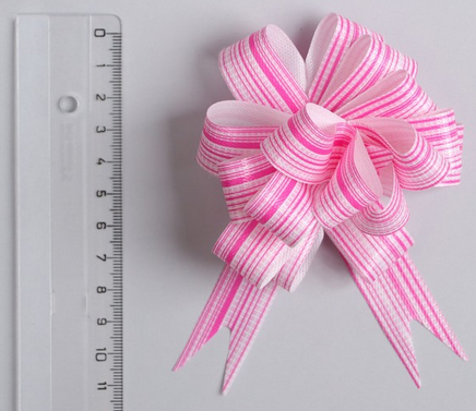 Бант Шар 1,8см Тонкие полосы Розовый Арт-894781