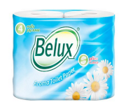 Туалетная бумага BELUX аромат Ромашка 4рул*2сл*19,5м