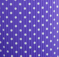 Бумага гофре листами Горошек белый на фиолет 50*70см 807915 1/28шт