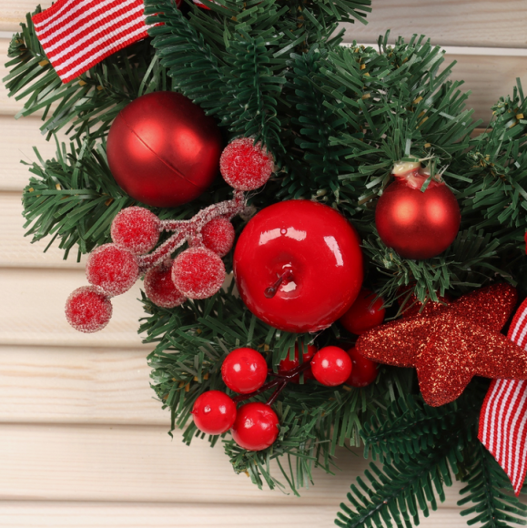 Венок Новогодний D-33см Венок Новогодний D-33см
