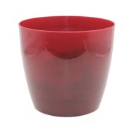 Горшок Ага Мармур 180мм Красный