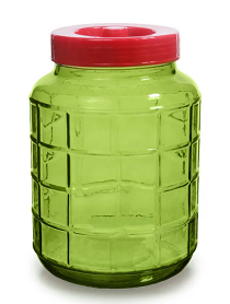 Банка стекло Бутыль с гидрозатвором 15лит Зелёный (1уп/2шт)