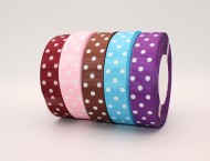 Лента Простая 0,5см*500ярд Двухцветная Пудра-Розовая