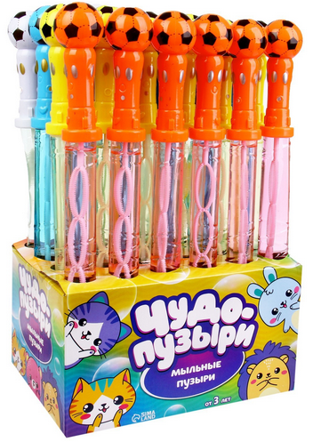 Мыльные пузыри Мяч 37см МИКС Арт-9145449