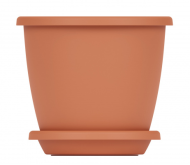 Горшок Афина 1,1лит Коричневый с поддоном М-6488 (БАШ)