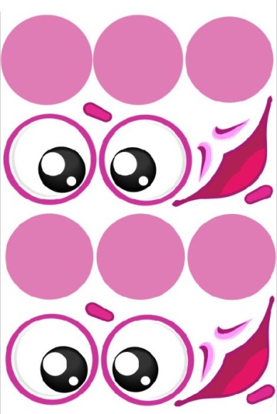 Наклейки на шары Лунт 1шт