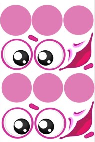 Наклейки на шары Лунт 1шт