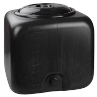 Бак для душа 100лит Чёрный квадратный М-3271