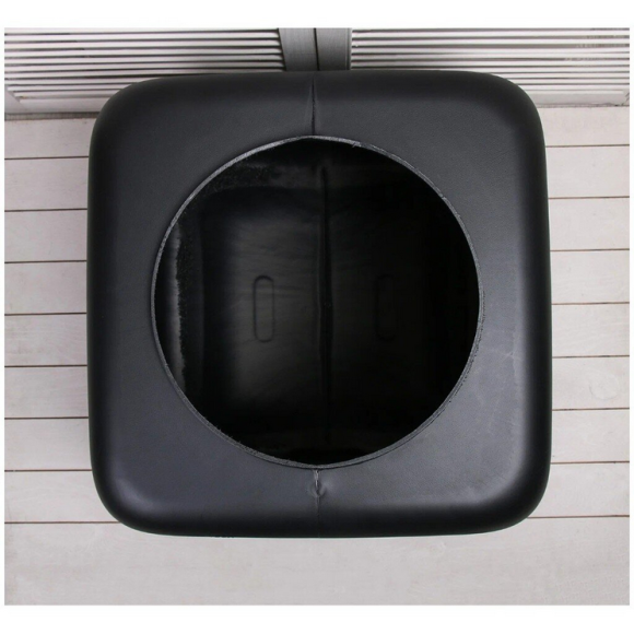 Бак для душа 100лит Чёрный квадратный М-3271