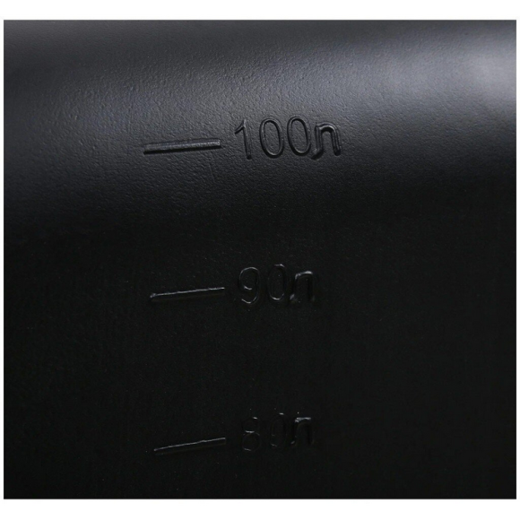 Бак для душа 100лит Чёрный квадратный М-3271