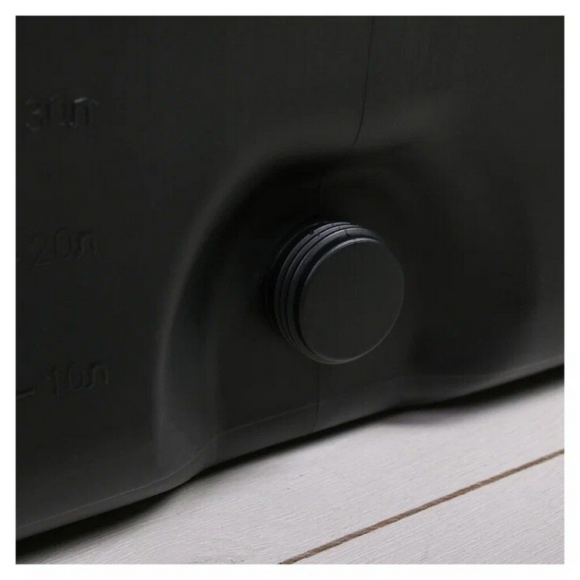 Бак для душа 100лит Чёрный квадратный М-3271