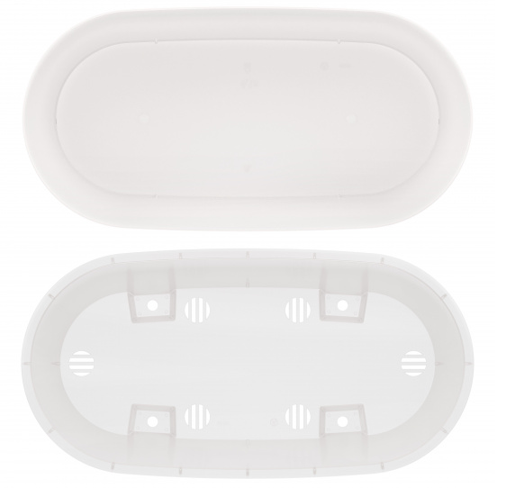 Балконный ящик Лея 300мм Прозрачный (с дренажной системой) Арт-М-8867