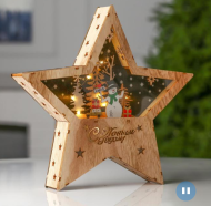 Снежная Лампа Звезда Арт-6117326