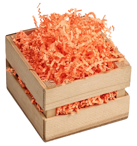 Наполнитель Бумажный 100гр Оранжевый для Подарков