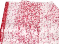 Пленка прозрачная с рисунком Пируэт (Pirouette) Красная 70см/200гр