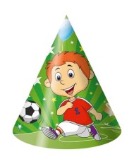 Колпак бумажный Футболист 10шт Арт-2-1610-0016