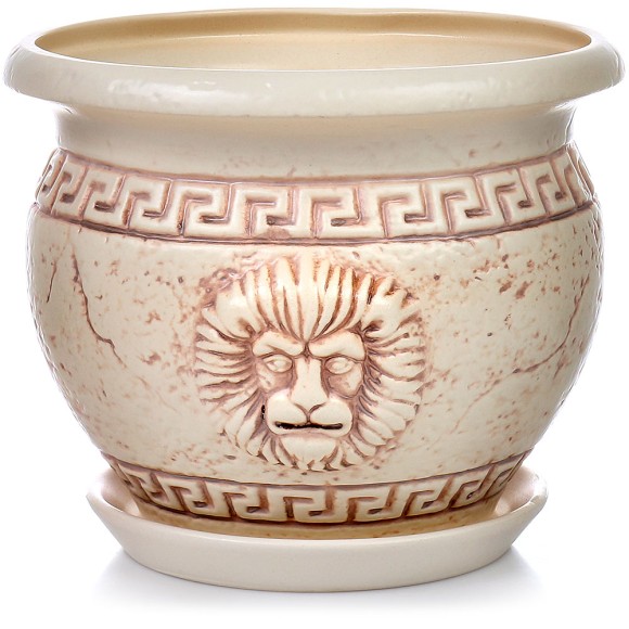 Кашпо Лев №4 (D-20,5см / V-3,4лит)