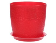 Горшок Верона 160мм 2,3лит Красный с поддоном М-3096 (М-пл)