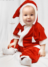 Костюм Дед Мороз Детский (комбинезон) рост 68-92см Арт-1225238