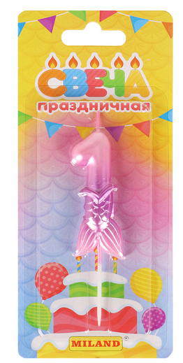 Свеча Цифра 1 Русалка 7239