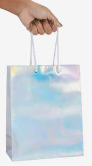 Сумочка пакет картон 230*180мм Голография