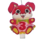 Свеча Цифра 3 Зайчик 2663282