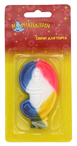 Свеча Цифра 9 Акварель 120321