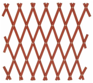 Решётка раздвижная пластиковая 50*150см Терракот №320