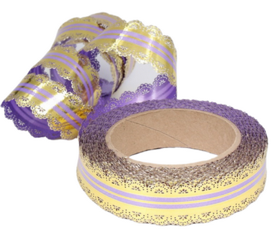 Лента Ажур 3см*25ярд Сиреневая