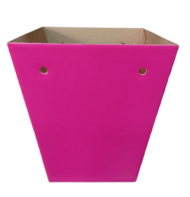 Коробка для горшечных цветов Яр.розовая L18см W18см H20см