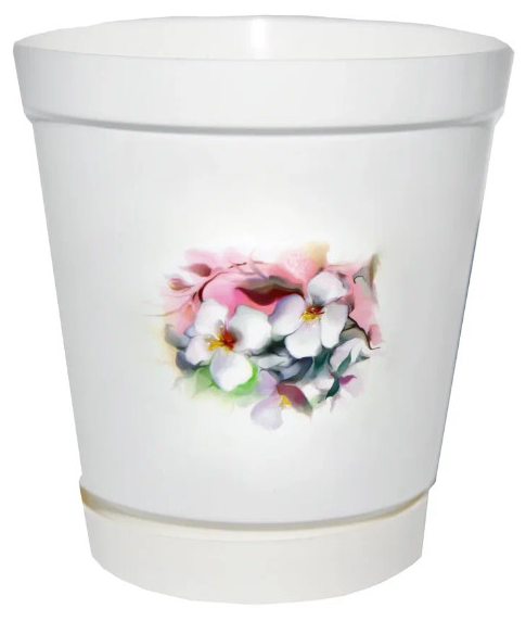 Горшок Глэдис 1,2лит Жасмин с поддоном