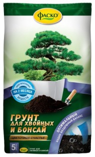 Грунт Хвойные и Бонсай 5лит (1уп/5шт) Цветочное счастье ФАСКО Грунт Хвойные и Бонсай 5лит (1уп/5шт) Цветочное счастье ФАСКО