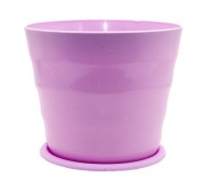 Горшок 3811 Сиреневый с поддоном D-11