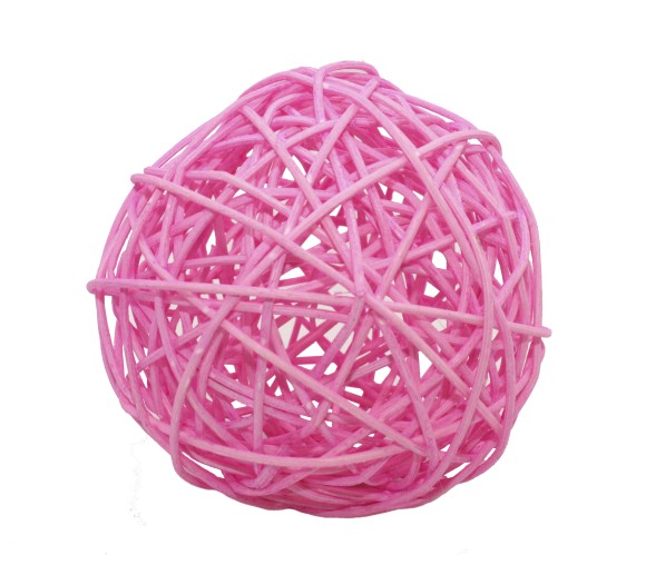 Шар из ротанга D-10см Разноцветные Цена за ШТУКУ