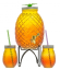 Лимонадник Король вечеринок 4,6лит (Набор 4 предмета)