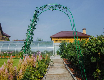 Арка садовая разборная Ёлочка 240×125×36.5см металл Greengo Арт-4717919 Арка садовая разборная Ёлочка 240×125×36.5см металл Greengo Арт-4717919