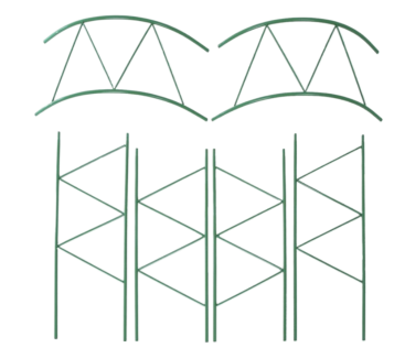 Арка садовая разборная Ёлочка 240×125×36.5см металл Greengo Арт-4717919 Арка садовая разборная Ёлочка 240×125×36.5см металл Greengo Арт-4717919