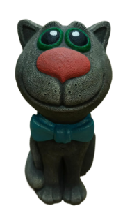 Фигурка Котик в бабочке однотонный Арт-Ф033м 35см