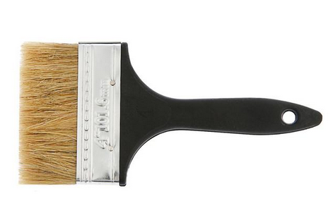 Кисть плоская пластиковая ручка 100мм Тундра Кисть плоская пластиковая ручка 100мм Тундра